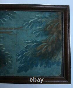 Antique Painting, Oil On Canvas, Connected Bird, 82 Cm, 19th Century