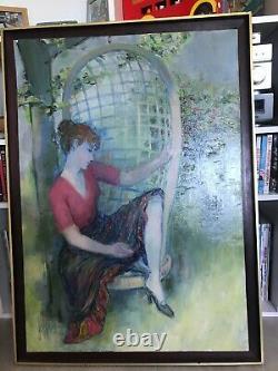 Antique Painting Oil On Canvas Signed Guily Joffrin