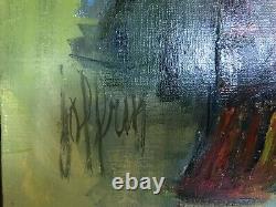 Antique Painting Oil On Canvas Signed Guily Joffrin