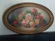 Antique Painting, Oil On Canvas Signed Mascarey Still Life Pink