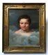 Antique Painting, Oil On Canvas, Surroundings Of Girodet, Young Boy, Early 19th Century