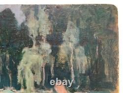 Antique Painting, Oil On Double-sided Panel, Impressionist, Nabis, Late 19th Century