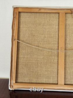 Antique Painting Oil on Canvas Baptism Scene Religious Art 60x52 cm Vintage