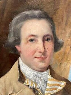 Antique Painting, Portrait Of A Gentile Englishman Early 19th