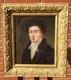 Antique Painting. Portrait Of A Bourgeois Man, Oil On Canvas