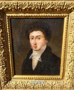 Antique Painting. Portrait of a Bourgeois Man, oil on canvas