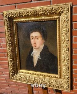 Antique Painting. Portrait of a Bourgeois Man, oil on canvas