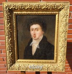 Antique Painting. Portrait of a Bourgeois Man, oil on canvas