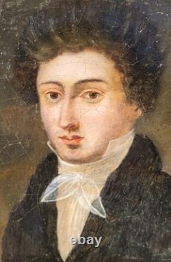 Antique Painting. Portrait of a Bourgeois Man, oil on canvas