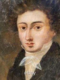 Antique Painting. Portrait of a Bourgeois Man, oil on canvas