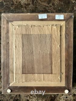 Antique Painting Portrait of a Military Officer, 19th Century, Oil on Panel, Gilded Frame