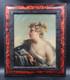 Antique Painting: Portrait Of A Young Woman By D&rsquo;esmenard