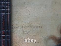 Antique Painting: Portrait of a Young Woman by d’Esmenard