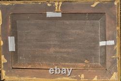 Antique Painting. Seascape with Sails, Oil on Wood Panel