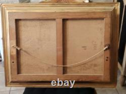 Antique Painting. The Hunting Trophies. Oil on Canvas, Signed M F