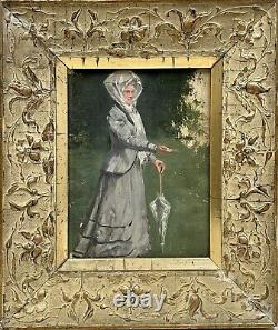 Antique Paintings, An Elegant Umbrella