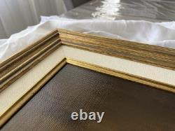 Antique Signed Oil Painting on Canvas – Still Life with Fruit – Gilded Frame
