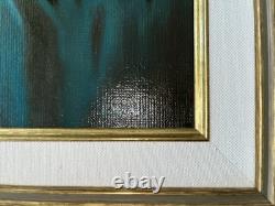 Antique Signed Oil Painting on Canvas – Still Life with Fruit – Gilded Frame