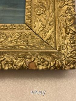 Antique nighttime marine painting, moonlight, oil on wood panel, circa 1900