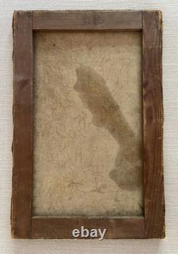 Antique oil on canvas 27x41 signed Lambert bouquet of flowers circa 1920-1940