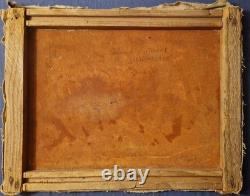 Antique oil on canvas, bouquet of flowers attributed to Edmond Staiger, 19th century