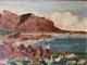Antique Oil On Canvas Painting, Framed Impressionist Seascape