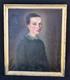 Antique Oil On Canvas Portrait, French School, Circa 1900, Woman, Antique Painting