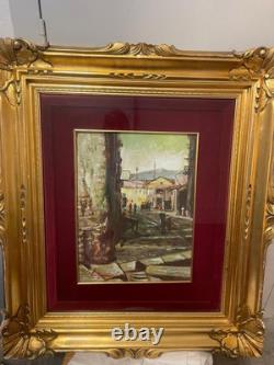 Antique painting oil on canvas signed