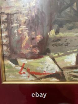 Antique painting oil on canvas signed