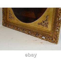 Around 1900 Old Oil Painting Genre Scene signed C. Freudhauser 85x76cm