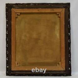 Around 1900 Old Oil Painting Genre Scene signed C. Freudhauser 85x76cm