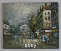 BURNETT, Sacred Heart, oil on canvas, Paris, Caroline Burnett, old painting