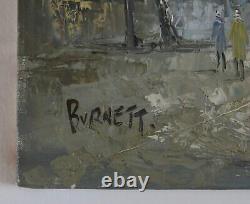 BURNETT, Sacred Heart, oil on canvas, Paris, Caroline Burnett, old painting