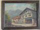 Basque Country, Old Table, Oil Painting On Cardboard, Basque House