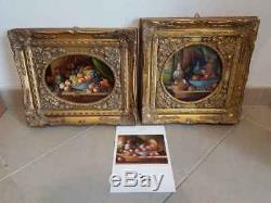 Beautiful And Ancient Oil On Wood, Still Life With Fruits Signed A. Bruni