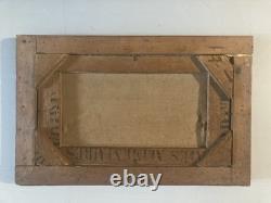 Beautiful Oil Painting on Canvas Duck Lake Animal Animals Nature 1920 Antique Art