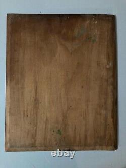 Beautiful Oil Painting on Wood Panel 1900 Impressionist Landscape Forest Antique Art
