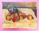Beautiful Old Painting, Oil Painting On Canvas, Signed Frachier. End Time X