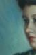 Beautiful Old Painting Portrait Of A Thoughtful Young Girl Impressionist