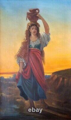 Beautiful Old Painting (xixth) Oil Painting On Canvas. Orientalist