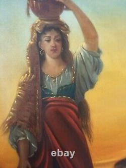 Beautiful Old Painting (xixth) Oil Painting On Canvas. Orientalist