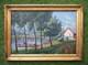 Beautiful Vintage Double-sided Oil Painting On Panel, Circa 1930, Gilt Frame