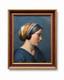 Beautiful Old Painting, Portrait Of A Young Woman In Profile With Scarf, After Ingres, Oil On Canvas, 1830