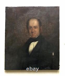 Century Old Painting, Portrait of a Gentleman, Oil on Canvas, XIXth Century