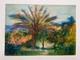 Claude Monet (handmade) Oil Drawing On Antique Paper, Signed And