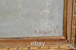 Dietz Edzard (1893-1963) Portrait 1939 Camps des Milles Oil Painting Antique