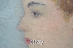 Dietz Edzard (1893-1963) Portrait 1939 Camps des Milles Oil Painting Antique