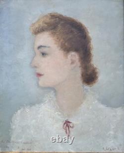 Dietz Edzard (1893–1963) Portrait 1939 Les Milles Camp Oil Painting Antique