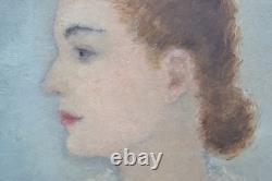 Dietz Edzard (1893–1963) Portrait 1939 Les Milles Camp Oil Painting Antique