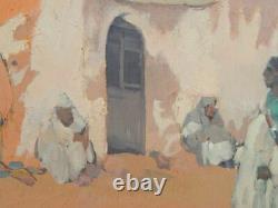 Ex Tableau Oil On Orientalist Panel Signed Jean-desire Bascoules